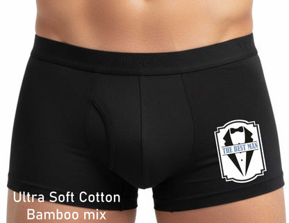Bamboo Boxer Shorts Funny Wedding Gift The Best Man