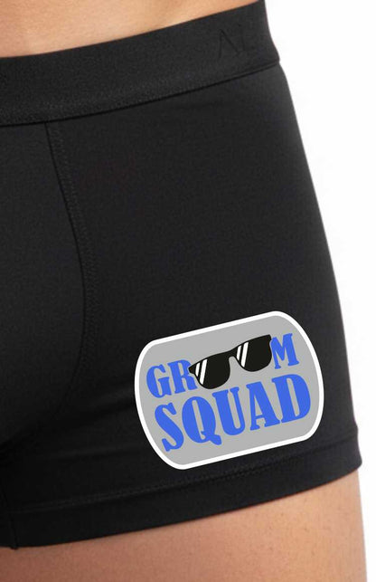 Groom's Squad Bamboo Boxer Shorts Funny Stag Night Gift