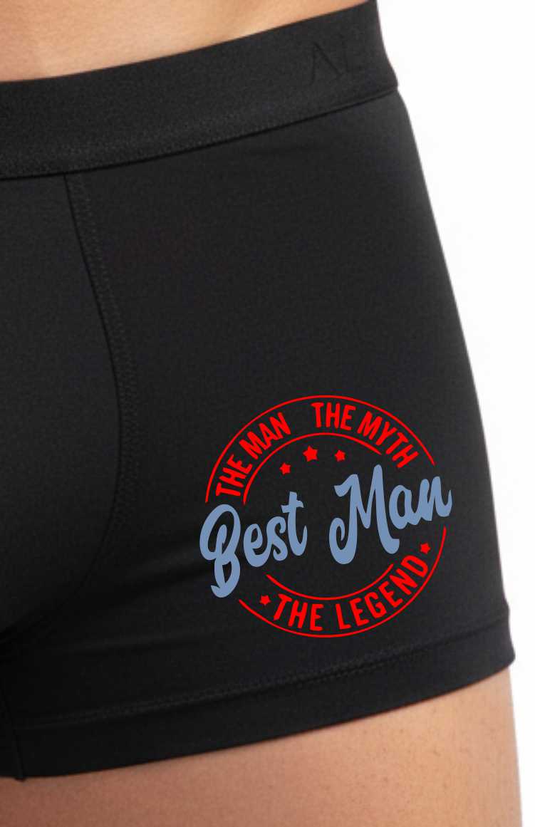 The Best Man The Myth Supersoft Bamboo Boxer Shorts Gift