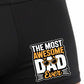 Most Awesome Dad Fathers Day Bamboo Cotton Boxer Shorts Birthday Gift