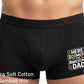 Awesome Dad Fathers Day Bamboo Cotton Boxer Shorts Birthday Gift