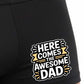 Awesome Dad Fathers Day Bamboo Cotton Boxer Shorts Birthday Gift