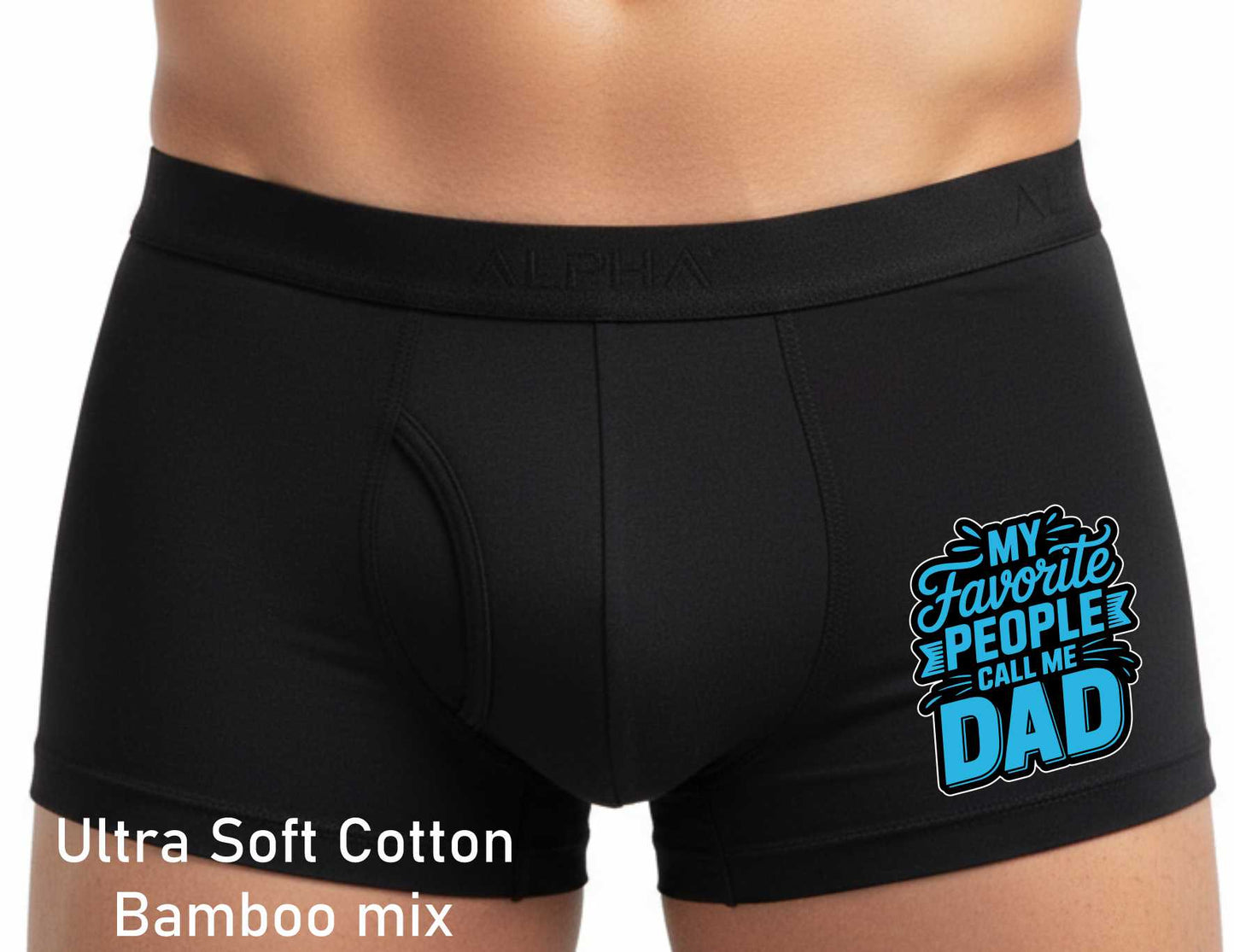 My Favourite People Call Me Dad Fathers Day Cotton Bamboo Boxers Gift