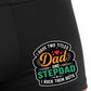 Dad And Stepdad I Rock Both Cotton Bamboo Boxer Shorts Gift