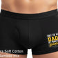 Promoted To Grandad Father's Day Cotton Bamboo Boxer Shorts Funny Gift