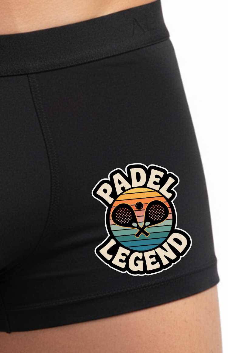 Padel Legend Black Men's Boxer Shorts Father's Day Birthday Gift
