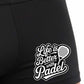 Padel Life Is Better Black Men's Boxer Shorts Father's Day Birthday Gift