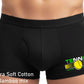 Tennis Leave It On Court Black Men's Bamboo Boxer Shorts Father's Day