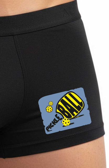 Father's Day Pickleball Birthday Gift Black Boxer Shorts Mens