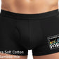 I'd Rather Be In Paris Boxer Shorts Mens Black Fun Gift For Men
