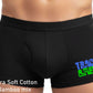 Boxer Shorts Mens Black Track & Field Fun Sports Gift For Men