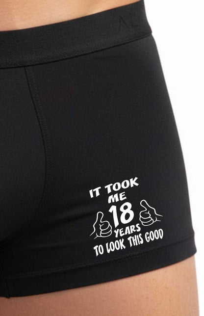 18th Birthday It Took 18 Years Men's Bamboo Boxers Shorts Gift