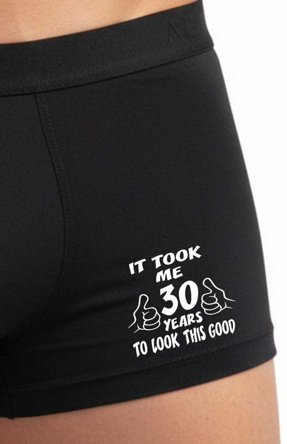 30th Birthday It Took 30 Years Men's Bamboo Boxers Shorts Gift