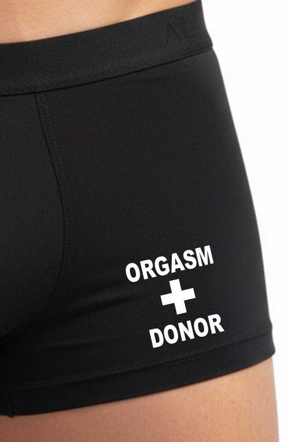 Funny Cheeky Gift For Him Bamboo Boxers Orgasm Donor