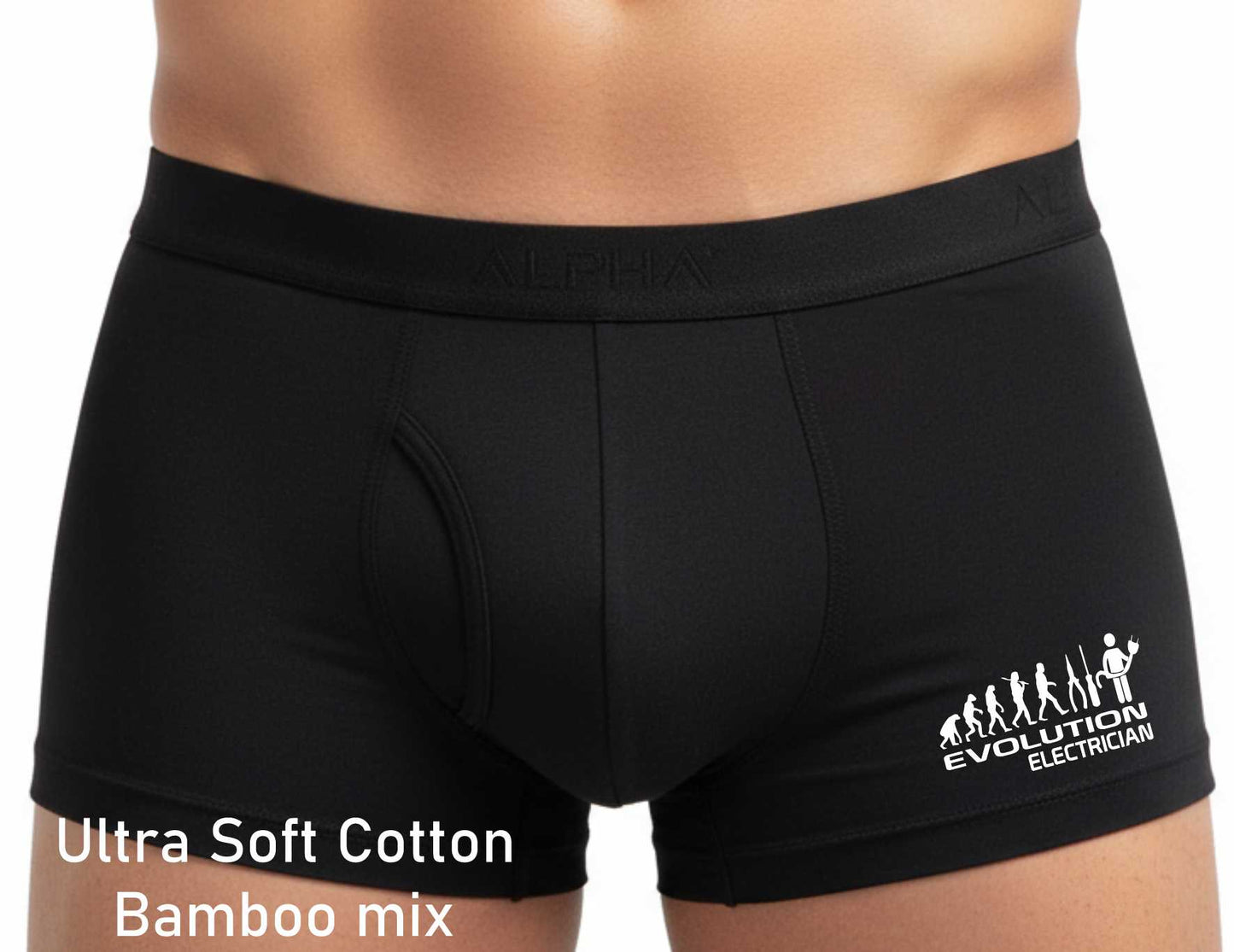 Funny Electricians Gift For Him Bamboo Boxer Shorts For Sparky