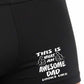 Awesome Dad Father Day Supersoft Bamboo Boxers Birthday Dad Gift