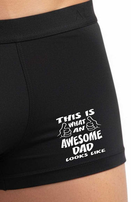Awesome Dad Father Day Supersoft Bamboo Boxers Birthday Dad Gift