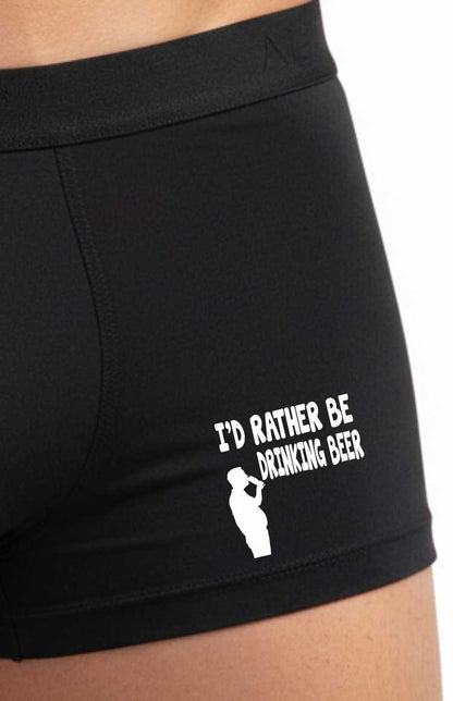 I'd Rather Be Drinking Beer Bamboo Boxers Funny Beer Lover Gift Him
