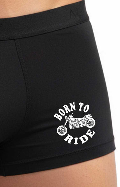 Funny Bikers Motorcycle Gift For Him Bamboo Boxer Shorts