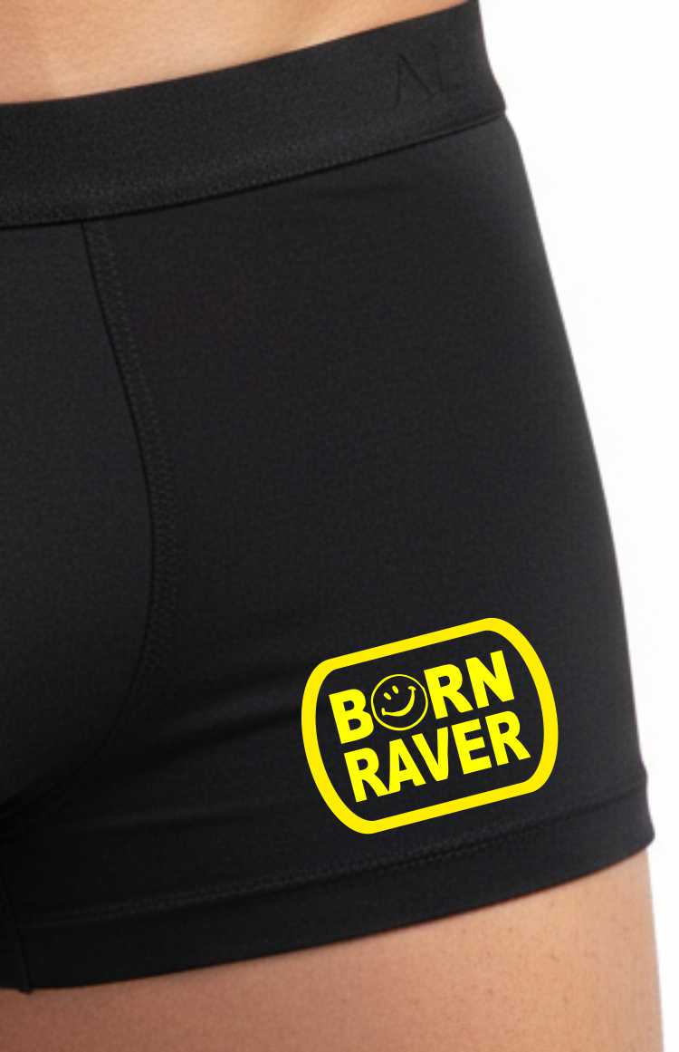 Born Raver Supersoft Bamboo Boxers Festival Gift For Him