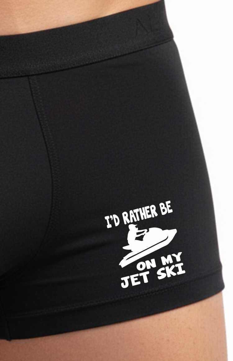 Funny Gift For Jet Ski Lovers Gift Bamboo Boxer Shorts Fun Watersport