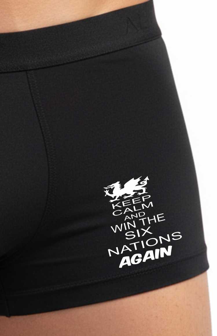 Welsh Rugby 6 Nations Bamboo Boxer Shorts Birthday Gift