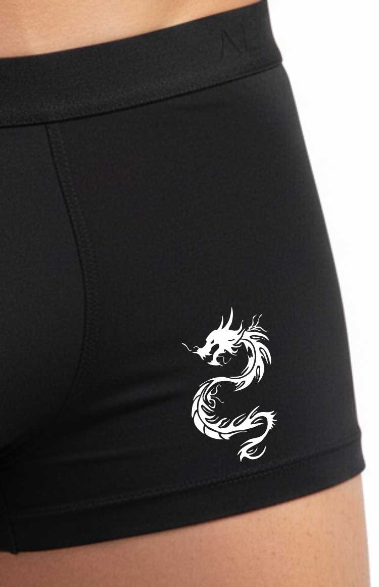 Dragon Tribal Gift For Him Fun Bamboo Boxer Shorts