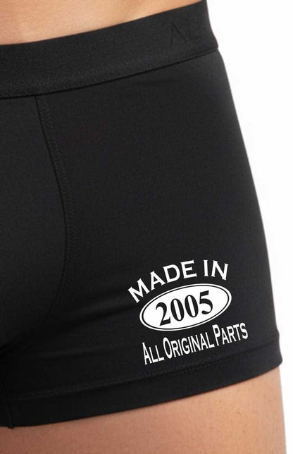 21st Birthday Gift Made In 2005 Men's Bamboo Boxer Shorts