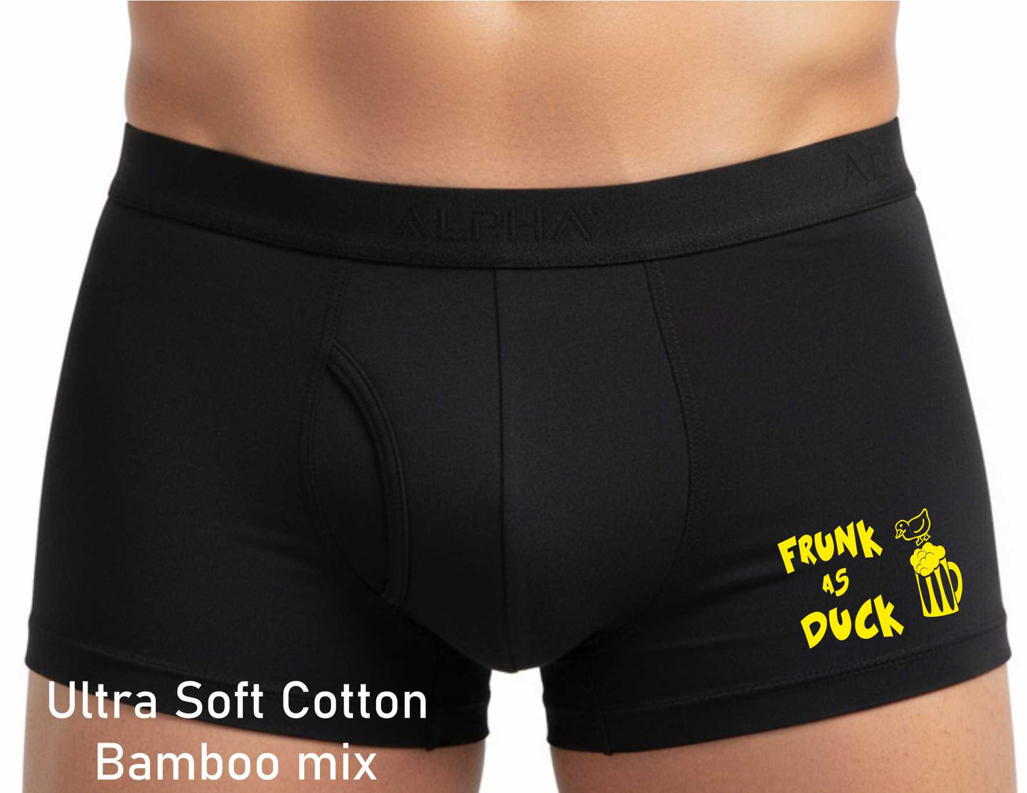 Funny Cheeky Drunk Gift Supersoft Bamboo Boxers For Him