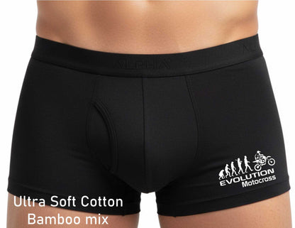 Funny Motocross Gift Bamboo Boxer Shorts For Bike Lovers