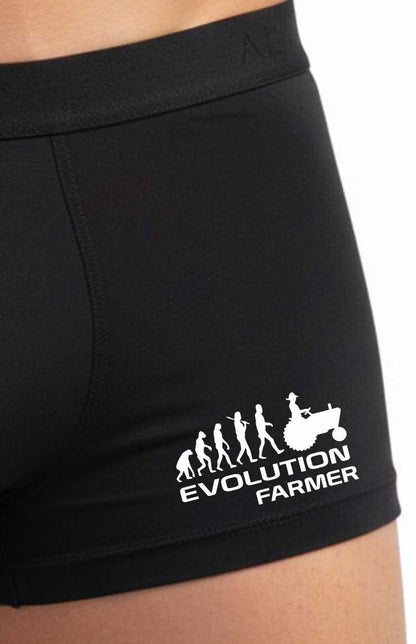 Funny Farmers Gift For Him Bamboo Boxer Shorts Evolution Of Farming