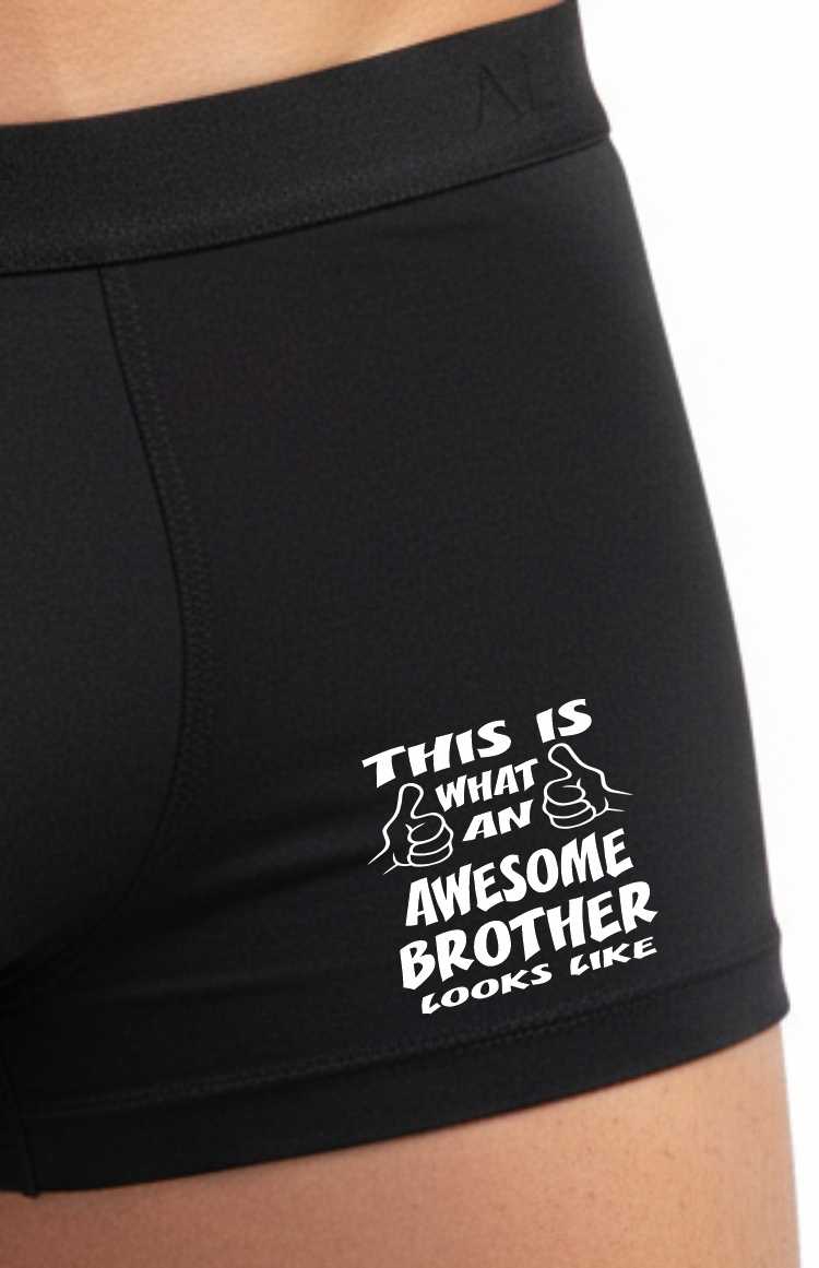 Awesome Brother Gift For Him Bamboo Boxer Shorts Birthday
