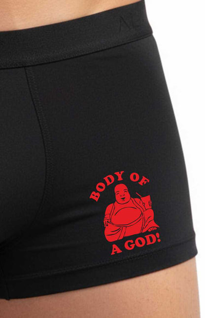 Funny Cheeky Gift Supersoft Bamboo Boxers Body Of God