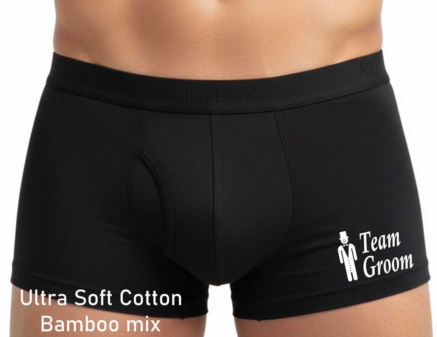 Bamboo Boxer Shorts Team Groom Funny Stag Night Gift