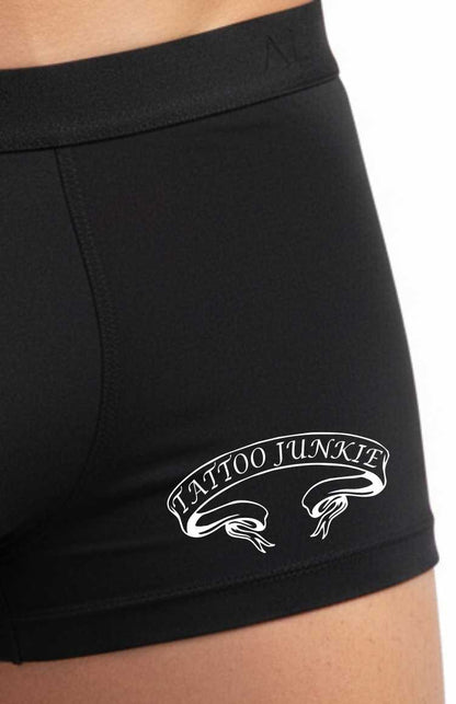 Funny Tattooed Man Gift For Him Tattoo Junkie Bamboo Boxer Shorts