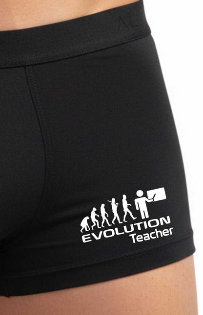 Funny Teacher Gift Supersoft Bamboo Boxer Shorts Evolution Of