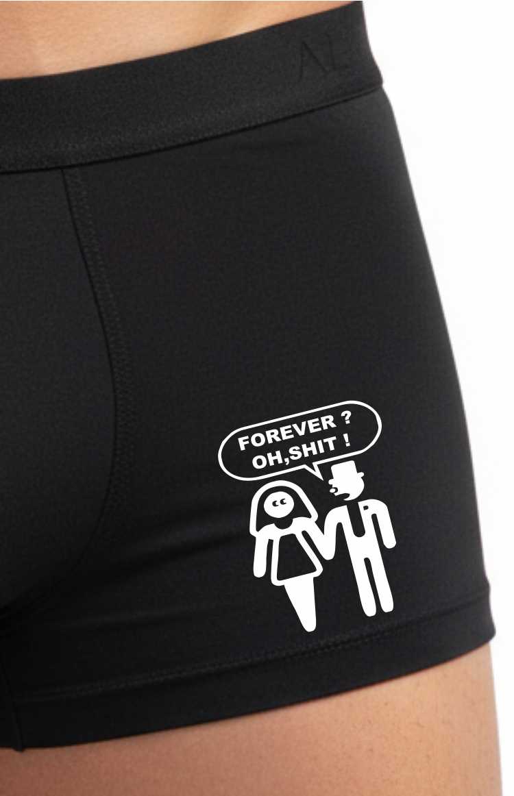Forever Oh S**t Bamboo Boxer Shorts Funny Gift Groom To Be Him