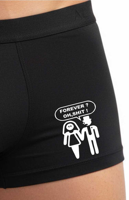 Forever Oh S**t Bamboo Boxer Shorts Funny Gift Groom To Be Him
