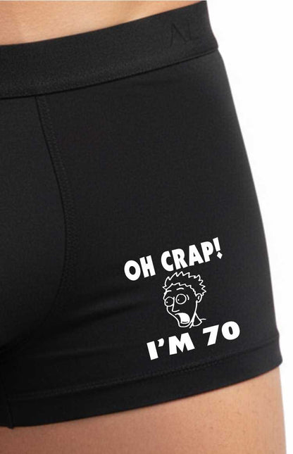 Oh Crap I'm 60 Bamboo Men's Boxers 60th Birthday Gift