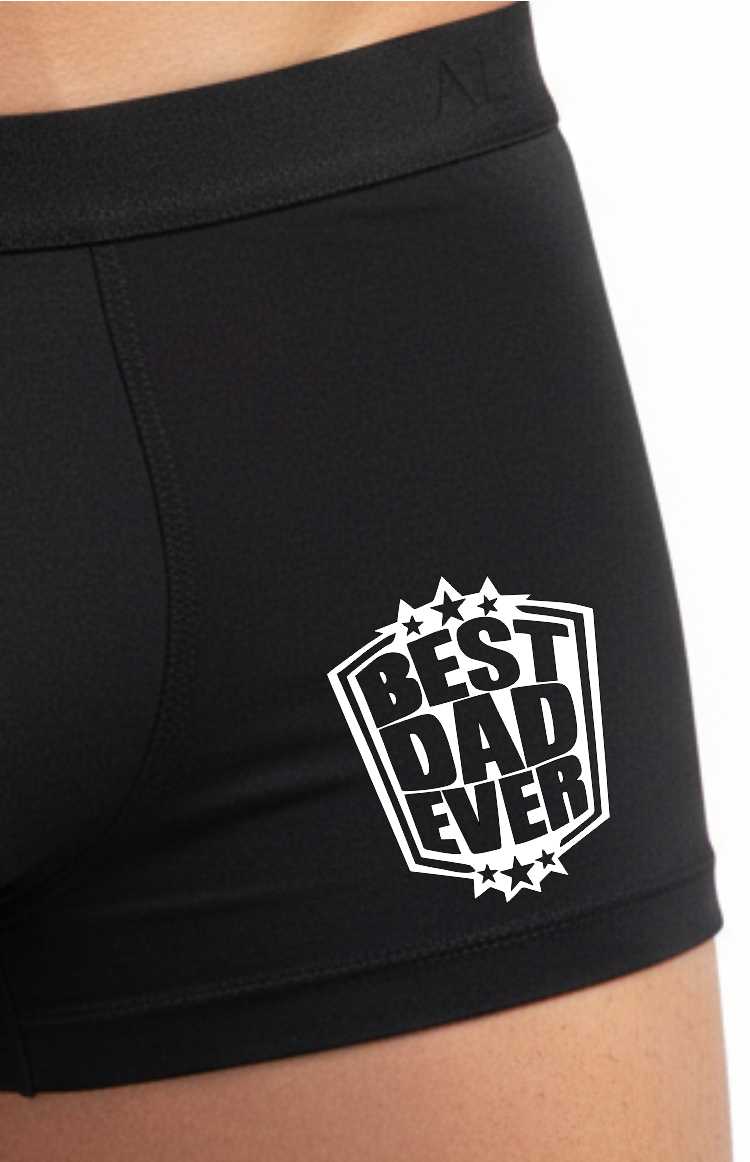 Best Dad Ever Father's Day Cotton Bamboo Boxer Shorts Birthday Dad Gift