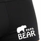 Father's Day Papa Bear Bamboo Cotton Boxer Shorts Gift Dad Grandad Him