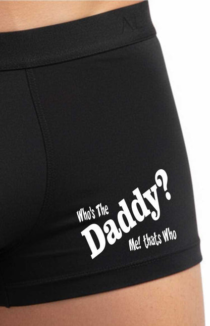 Who's The Daddy Supersoft Bamboo Boxer Shorts Funny Dad Gift Him
