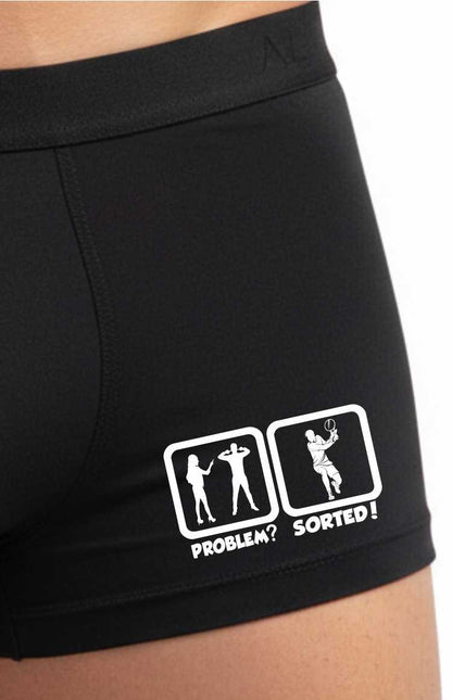 Problem Sorted Tennis Bamboo Boxers Funny Gift For Tennis Player