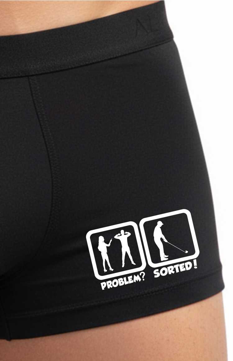Bamboo Supersoft Boxer Shorts Golfing Gift Problem Play More Golf
