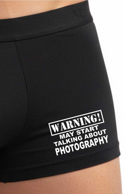 Bamboo Boxers Funny Gift Warning May Start Talking About Photography