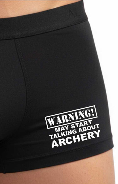 Warning May Start Talking About Archery Supersoft Bamboo Boxers Gift