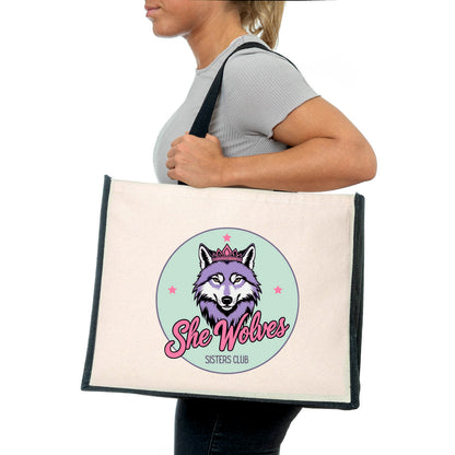 She Wolves Sisters Canvas Tote Bag