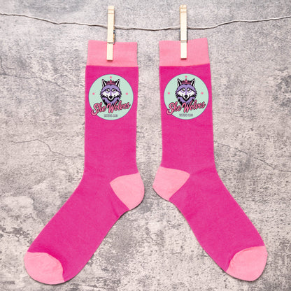 She Wolves Sisters Round Logo  Club Socks