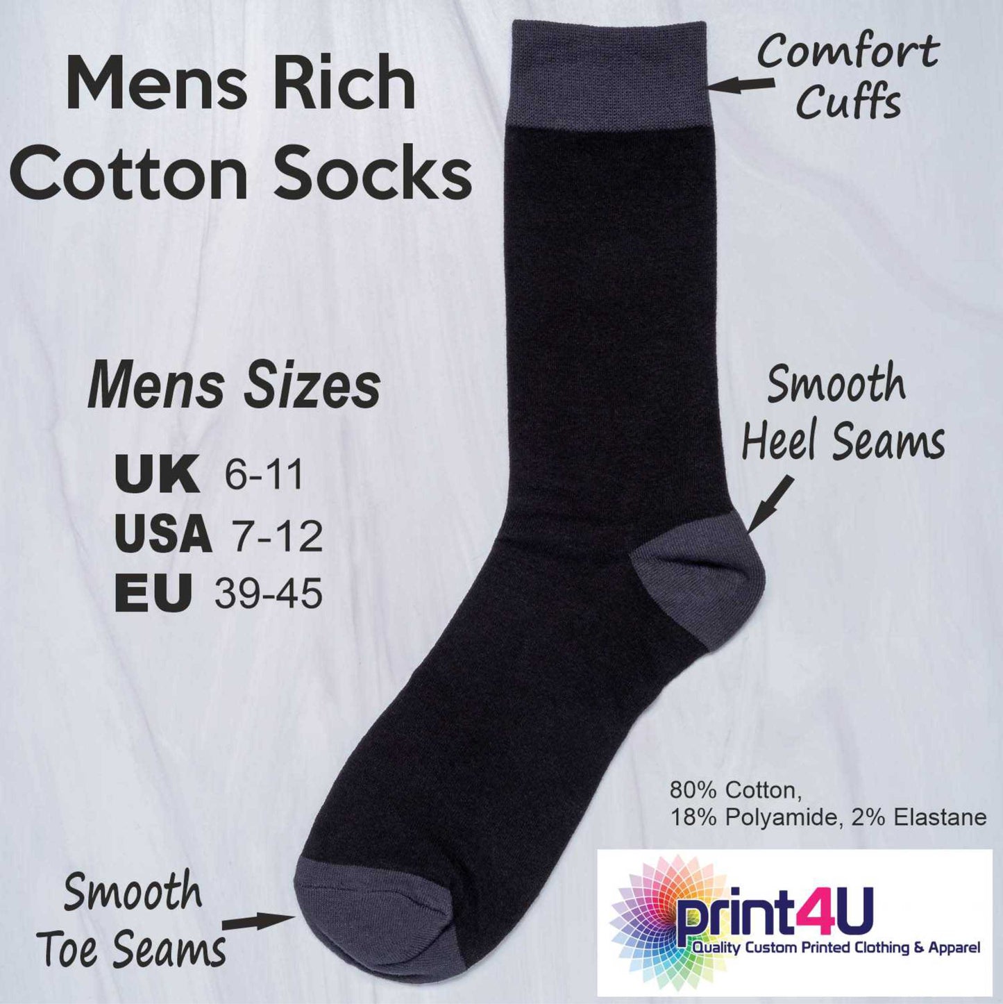 Born To Ski Men's Black Socks Novelty Birthday Skiing Fathers Day Gift