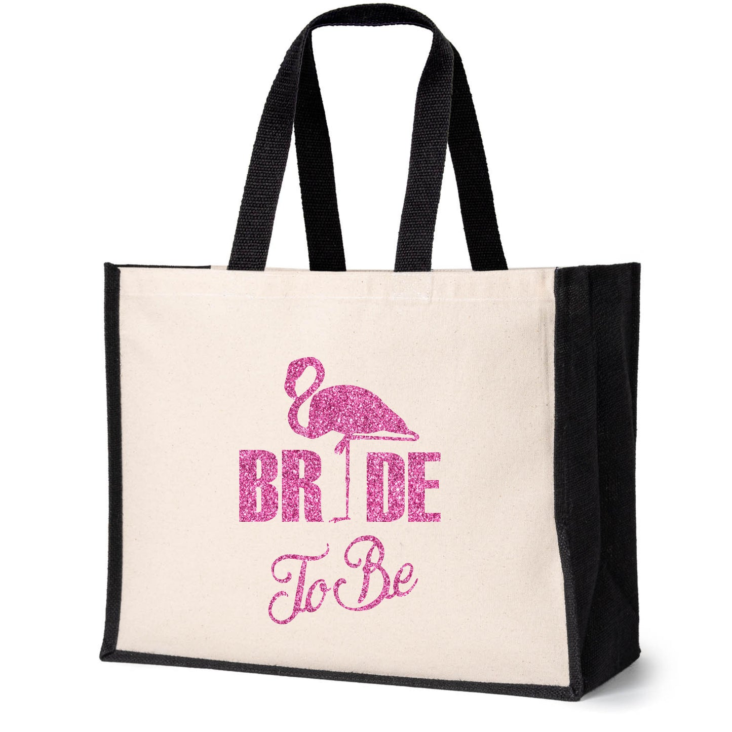 Flamingo Bride To Be Tote Bag Wedding Hen Party Idea Ladies Canvas Shopper